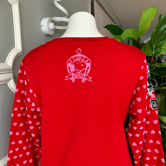 Clot x Johanna HD Peanuts Embossed Sweatshirt Size Large - Picture 8 of 12